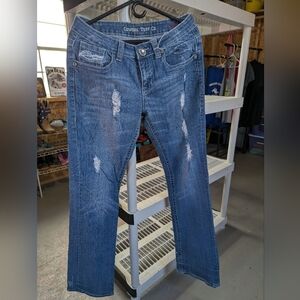 Cowgirl Tuff Blue Boot Cut Jeans